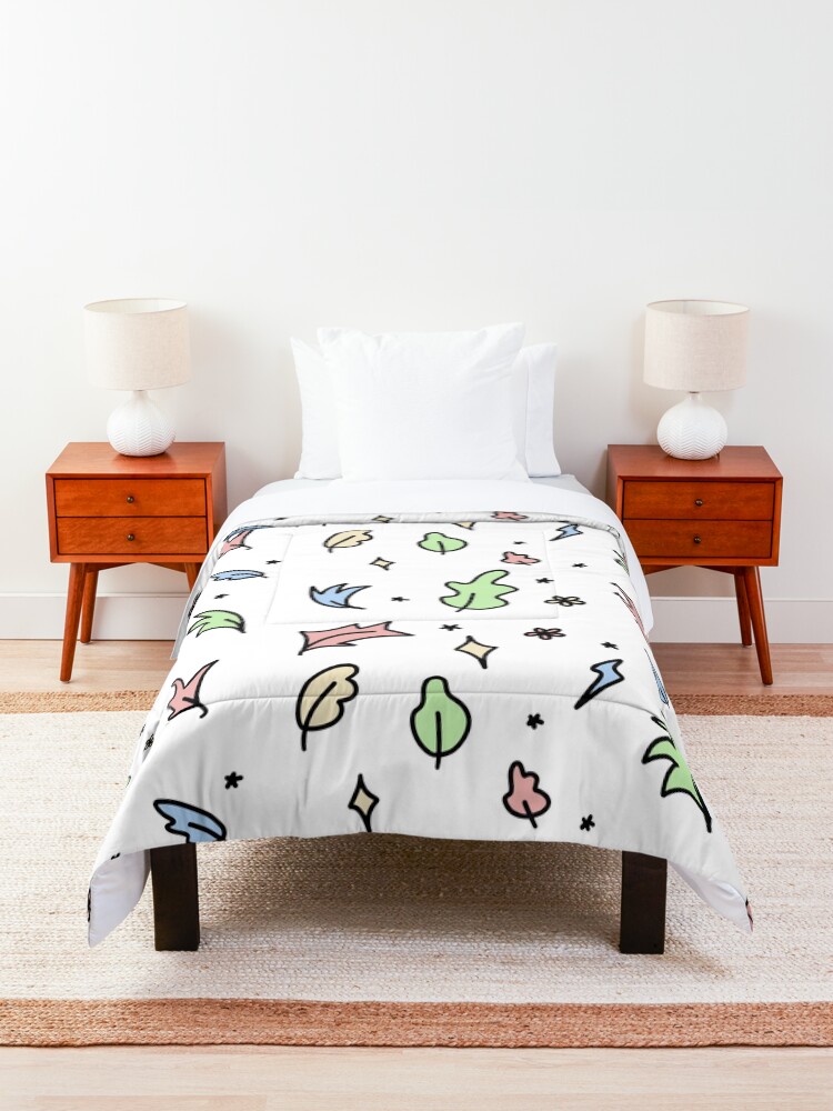 Thumbnail 3 of 6, Comforter, Leaves & Flowers designed and sold by sunflowervol2.