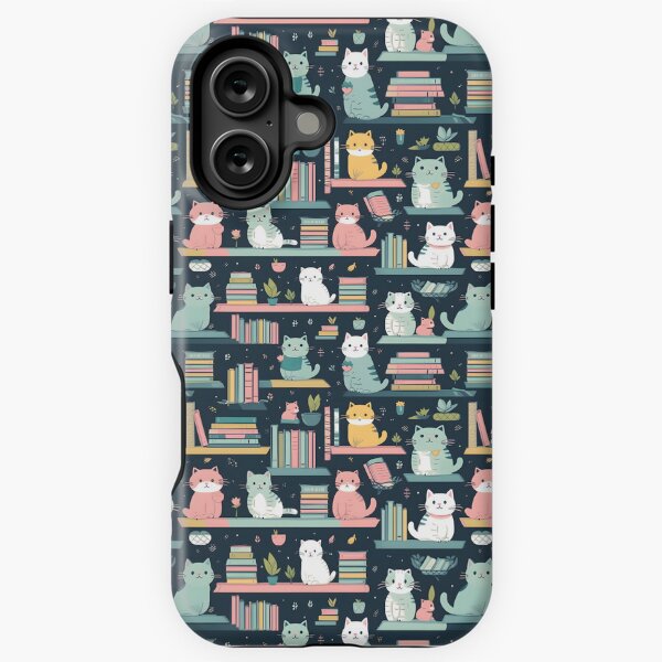 Item preview, Cats In Library Books Pastel Pattern Texture designed and sold by AnimalisticWear.