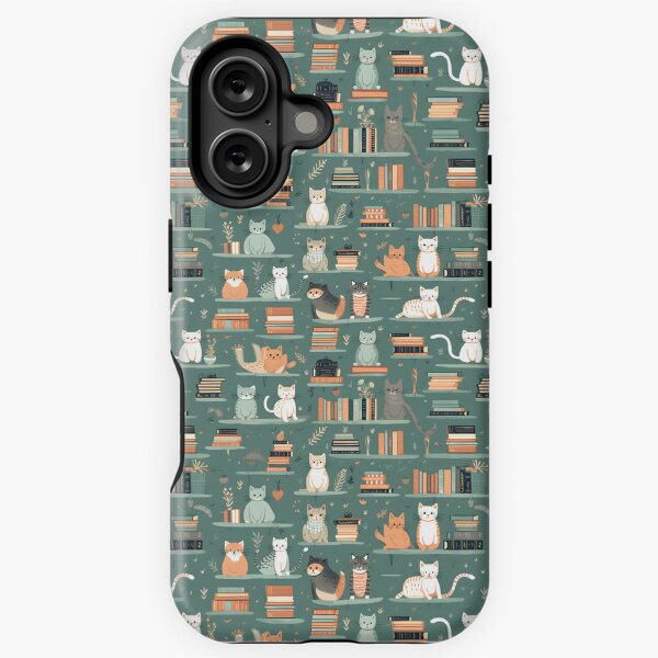 Item preview, Cats In Library Books Pastel Pattern Texture designed and sold by AnimalisticWear.