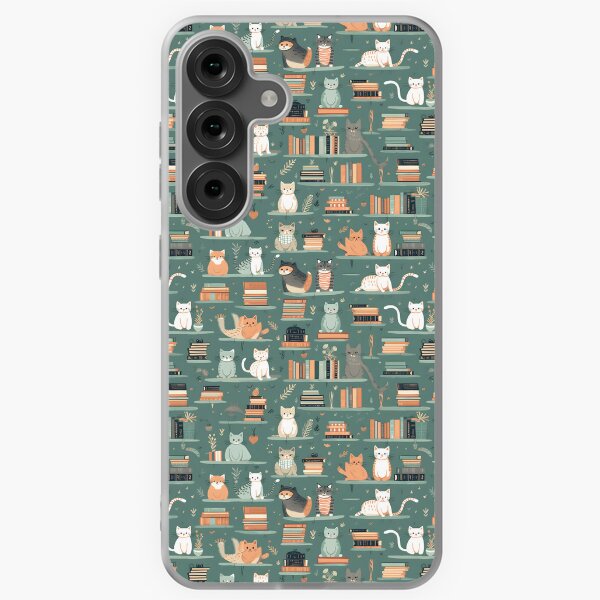 Item preview, Cats In Library Books Pastel Pattern Texture designed and sold by AnimalisticWear.