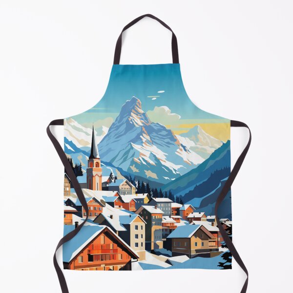 Item preview, A Pop Art Travel Print of Wengen - Switzerland designed and sold by StudioRedKoala.
