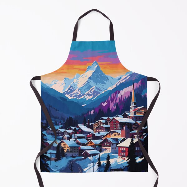 Item preview, A Pop Art Travel Print of Wengen - Switzerland designed and sold by StudioRedKoala.