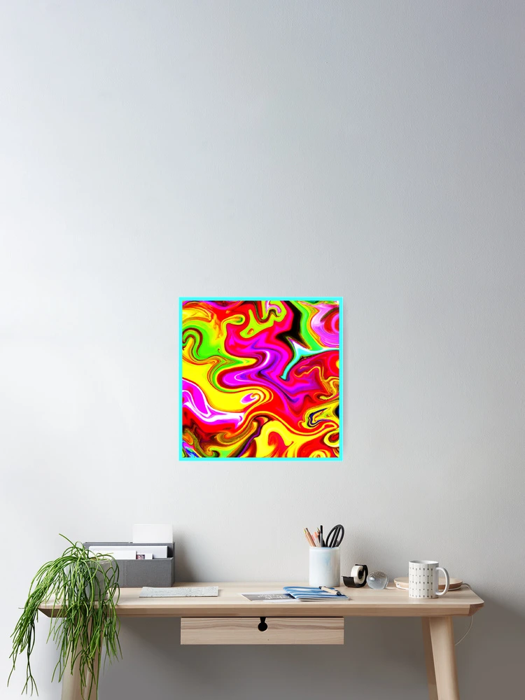 Thumbnail 2 of 3, Poster, Color Burst Pattern designed and sold by Health And Fitness Posts e-Store.