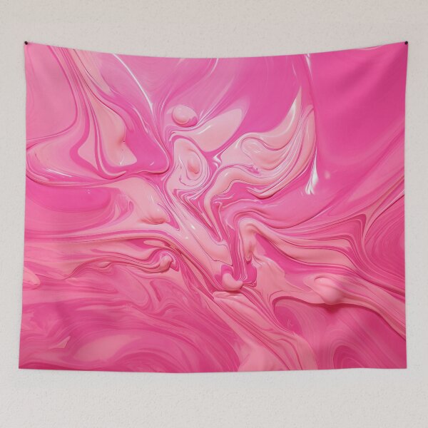 Item preview, Liquid Barbie Pink Paint Pattern designed and sold by Nabucodonoshop.