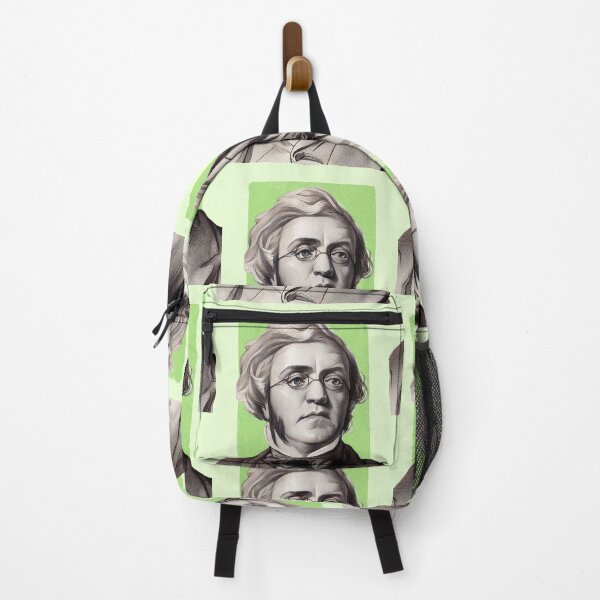 Item preview, British Writer William Makepeace Thackeray - mint Green - illustration  designed and sold by Litstoy.