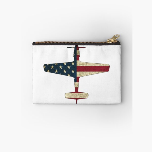 Artikelvorschau, P 51 Mustang Fighter Warbird Flugzeug Flieger Pilot USA Flag entworfen und verkauft von stearman.