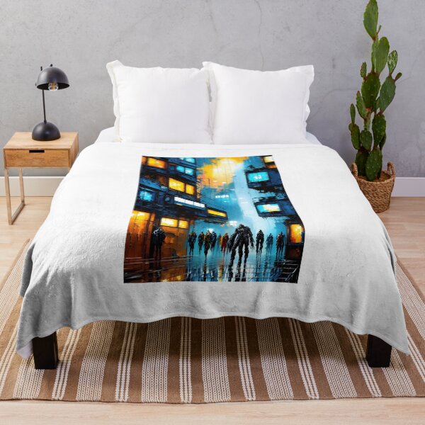 Item preview, cyberpunk oil painting designed and sold by defpoint.