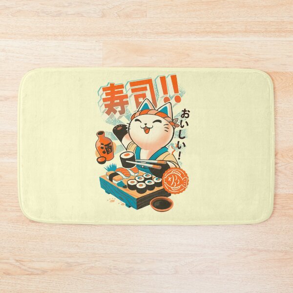 Item preview, Sushi Chef Cat - Funny Restaurant Kitty - Japanese Food designed and sold by BlancaVidal.