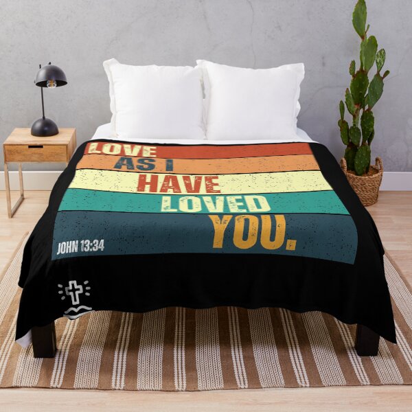 Item preview, John 13:34 Bible Verse Christian Art Design designed and sold by ItalianBoogers.
