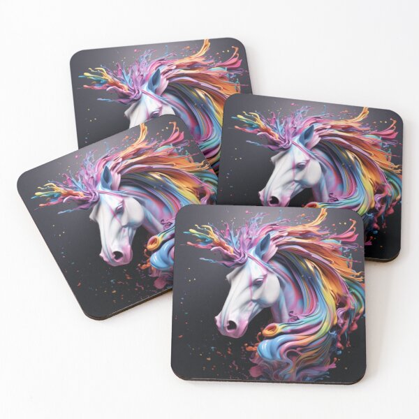 Item preview, great colour full unicorn water colour designed and sold by Superann8.