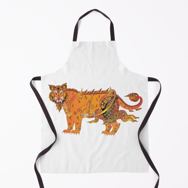 Item preview, Tiger, King Tiger, Tiger Warrior, Siamese Tiger, Modern Thai Art, Thai literature, Souvenir, Amazing Thailand designed and sold by Kasalongdesign.