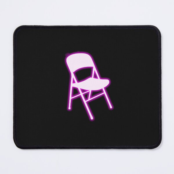 Item preview, White Folding Chair Neon Pink Funny Trending Design  designed and sold by ZANNIX.