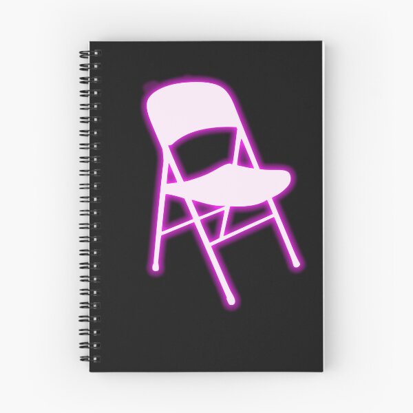Item preview, White Folding Chair Neon Pink Funny Trending Design  designed and sold by ZANNIX.