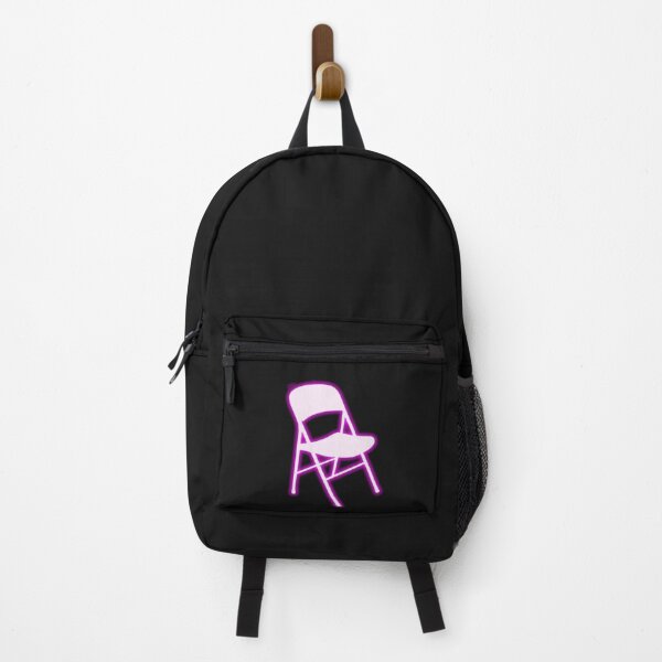 Item preview, White Folding Chair Neon Pink Funny Trending Design designed and sold by ZANNIX.