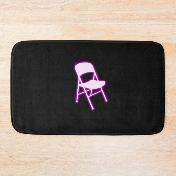 Item preview, White Folding Chair Neon Pink Funny Trending Design  designed and sold by ZANNIX.