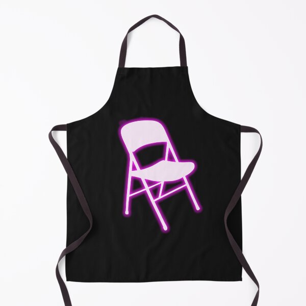 Item preview, White Folding Chair Neon Pink Funny Trending Design designed and sold by ZANNIX.