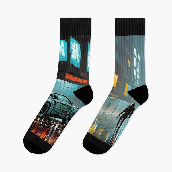 Item preview, cyberpunk oil painting designed and sold by defpoint.