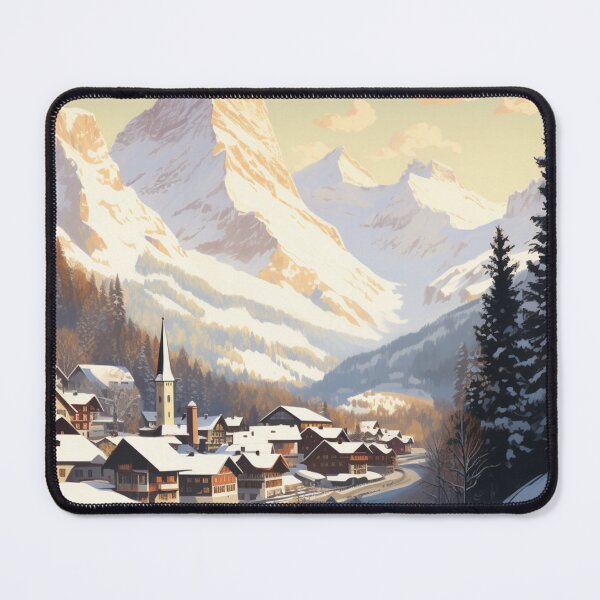 Item preview, A Vintage Travel Illustration of Wengen - Switzerland designed and sold by GoodOldVintage.