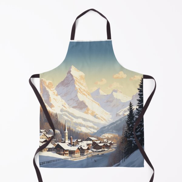 Item preview, A Vintage Travel Illustration of Wengen - Switzerland designed and sold by GoodOldVintage.