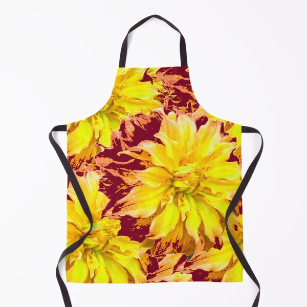 Item preview, YELLOW DAHLIA FLORAL PATTERNS DESIGN ART designed and sold by sharlesart.