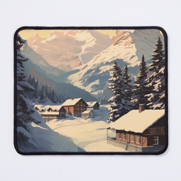 Item preview, A Vintage Travel Illustration of Wengen - Switzerland designed and sold by GoodOldVintage.