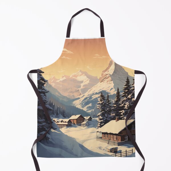 Item preview, A Vintage Travel Illustration of Wengen - Switzerland designed and sold by GoodOldVintage.
