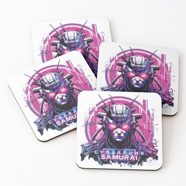 Item preview, Cyberpunk Samurai watercolor graphics designed and sold by Hisirdoux.