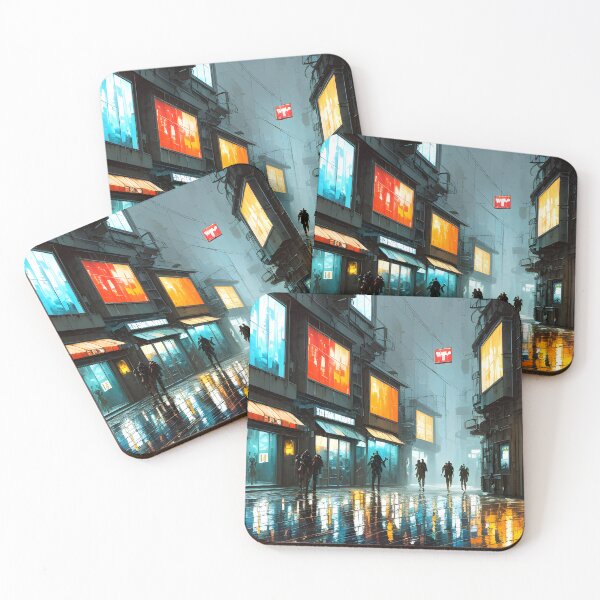 Item preview, cyberpunk oil painting designed and sold by defpoint.
