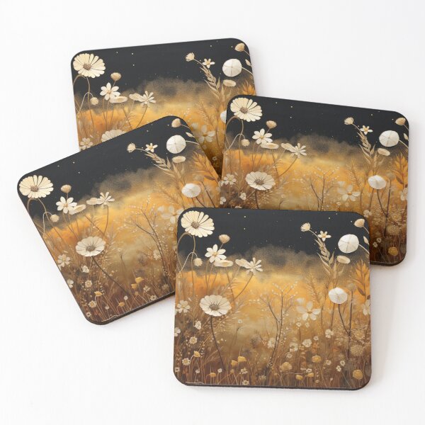Item preview, Golden Boho Wildflowers designed and sold by CardsandCanvas.