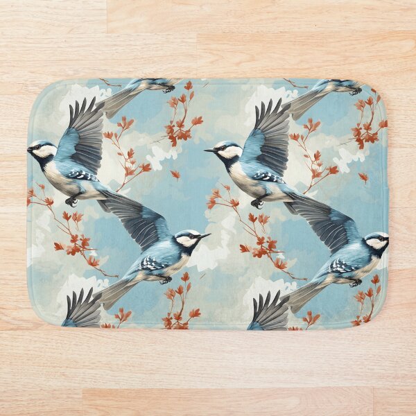 Artikelvorschau, Nordamerikanische Vögel - Bluejay Flying entworfen und verkauft von DigitalPatternx.