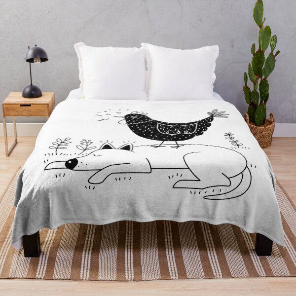 Item preview, Hen Walking On A Sleeping Dog designed and sold by deerydeer.