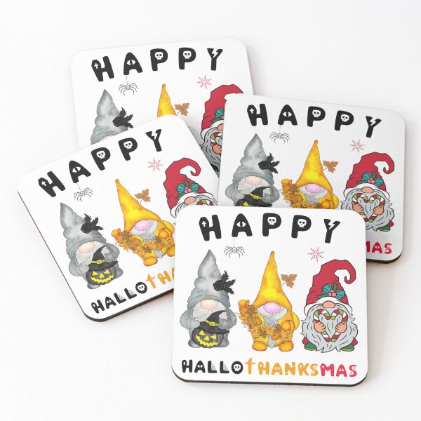 Item preview, Gnomes Lover Halloween Merry Christmas Thanksgiving Happy Hallothanksmas designed and sold by Allomensiaa.
