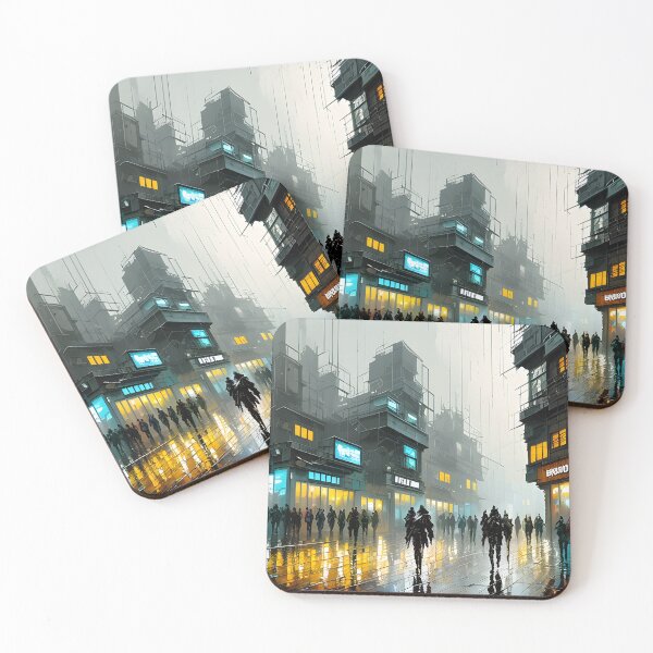 Item preview, cyberpunk oil painting designed and sold by defpoint.