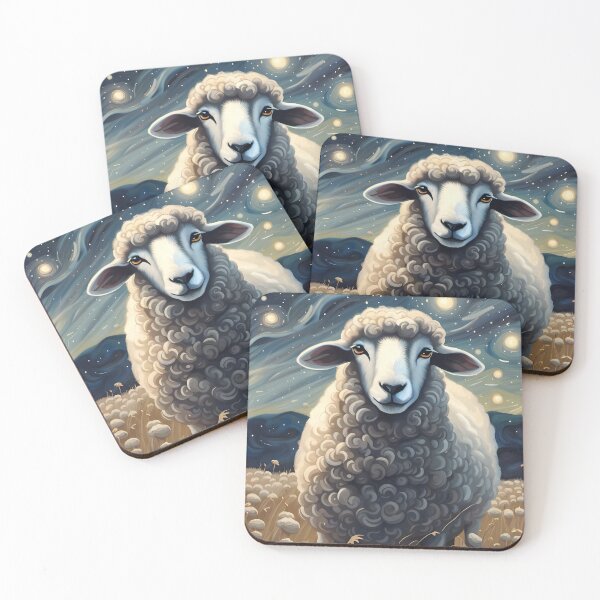 Item preview, A sheep in the Starry Night Sky designed and sold by Angelandspot.