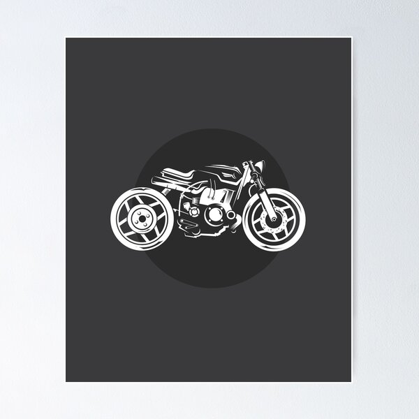 Item preview, Motorcycle custom biker symbol icon illustration workshop designed and sold by AndreMi.