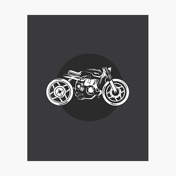 Item preview, Motorcycle custom biker symbol icon illustration workshop designed and sold by AndreMi.