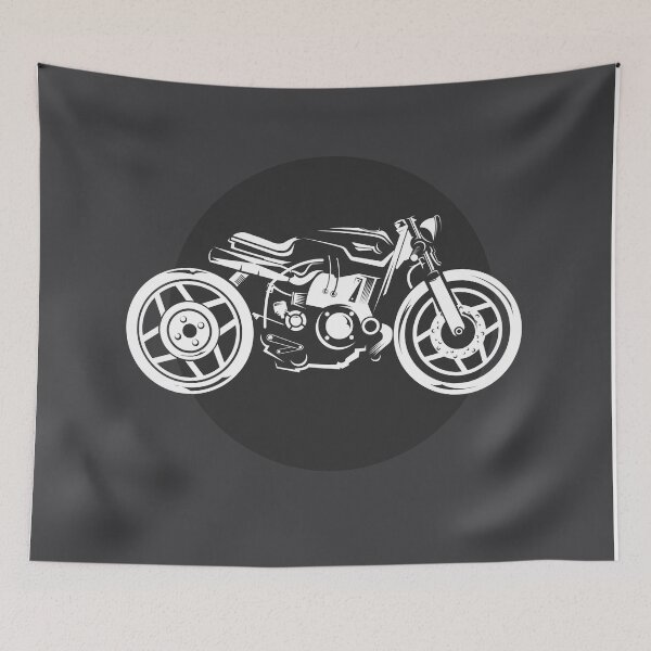 Item preview, Motorcycle custom biker symbol icon illustration workshop designed and sold by AndreMi.