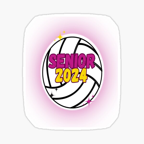 Item preview, Senior Class 2024 Volleyball design with halo designed and sold by AppletonWater.