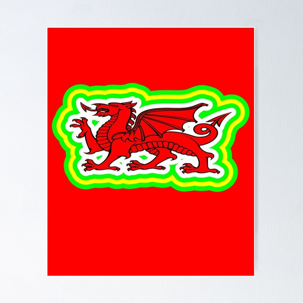 Item preview, The Welsh Red Dragon designed and sold by Aurorapod.