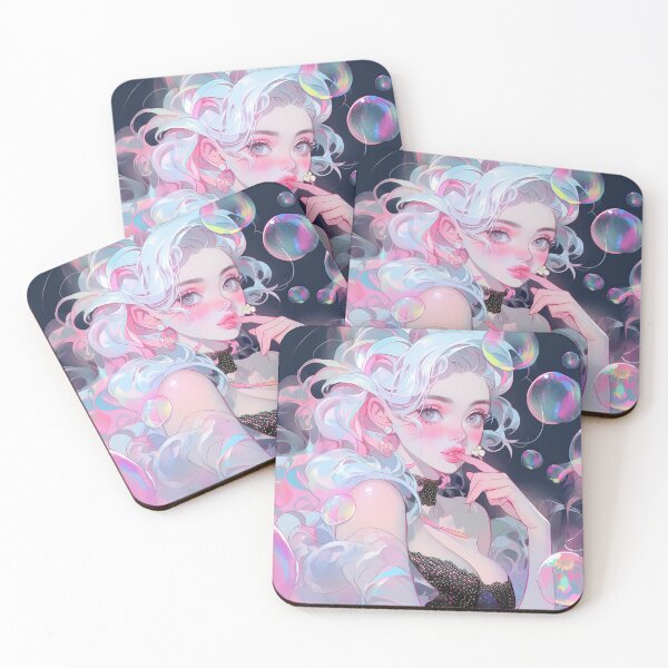 Item preview, Beautiful and Elegant Flirty Anime Girl designed and sold by bubblegoth.