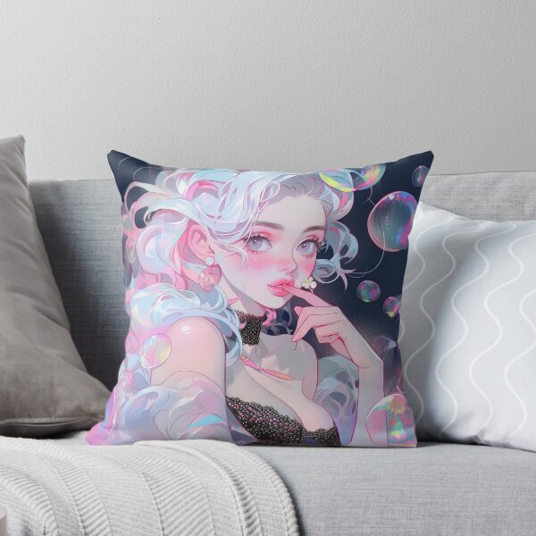 Item preview, Beautiful and Elegant Flirty Anime Girl designed and sold by bubblegoth.
