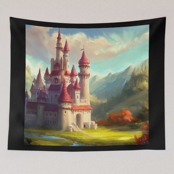 Item preview, Fantasy Castle Happy Landscape 1 designed and sold by CrankyOldDude.