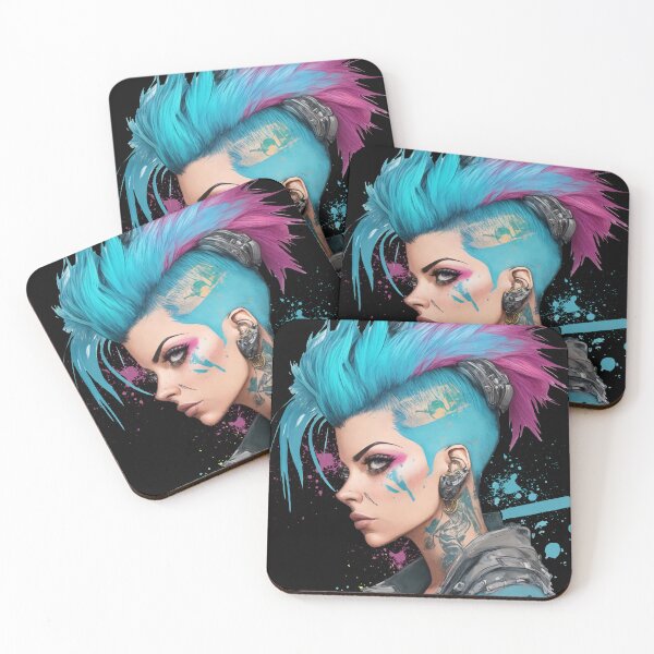 Item preview, Chica urbana cyberpunk designed and sold by DipTheWick.