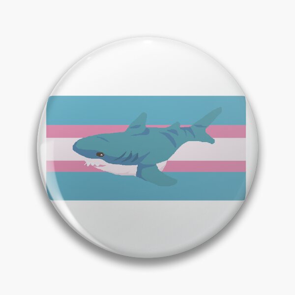 Item preview, Trans blåhaj pride designed and sold by symbol-satire.
