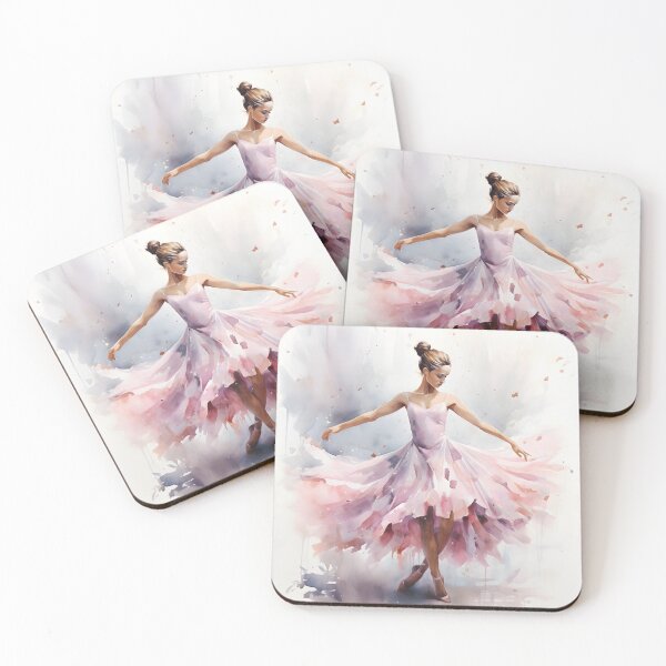 Item preview, Watercolor ballerina digital print designed and sold by dcrc.