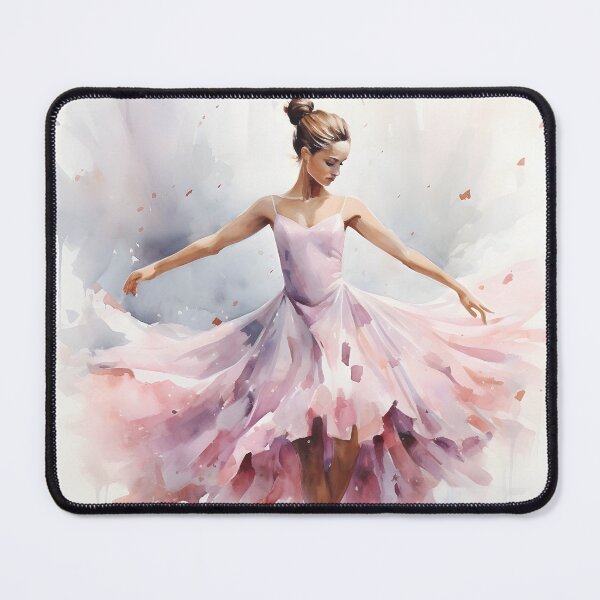 Item preview, Watercolor ballerina digital print designed and sold by dcrc.