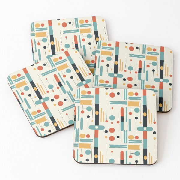 Item preview, Abstract Geometric Shapes Pattern designed and sold by FuturITsic.Synthography.