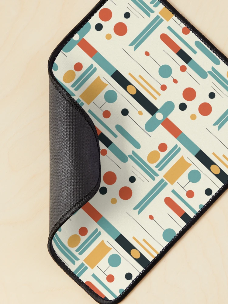 Thumbnail 2 of 5, Mouse Pad, Abstract Geometric Shapes Pattern designed and sold by FuturITsic.Synthography.