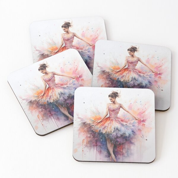 Item preview, Watercolor ballerina digital print designed and sold by dcrc.