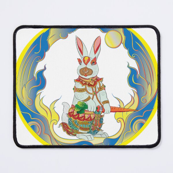 Item preview, Rabbit, King Rabbit, Rabbit Warrior, Modern Thai Art, Thai literature, Souvenir, Amazing Thailand designed and sold by Kasalongdesign.